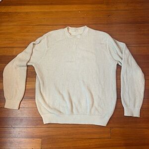 Brandy Melville Off-White Crewneck Sweater